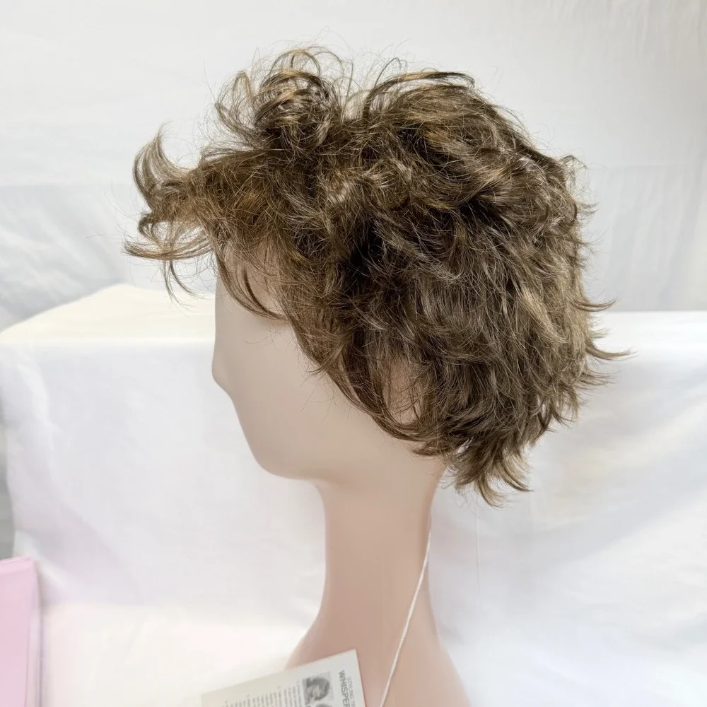 Paula Young Rockwood-A Wig Womens Average Size 10 Brown Short Layered Synthetic